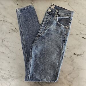 Agolde Mid Rise Blue Skinny Leg Jeans 26 Preowned